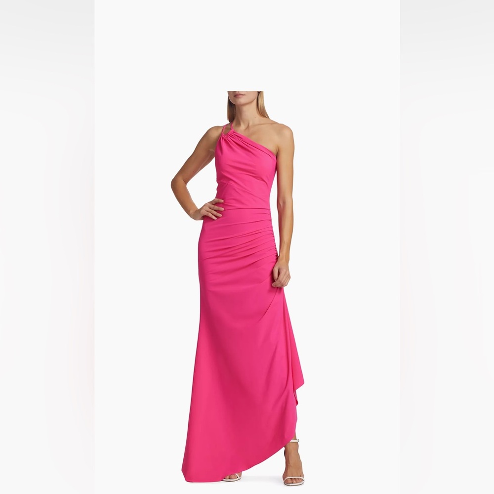 NWT | Size 8  Chiara Boni La Petite Robe | Abertma Ruched One-Shoulder Gown